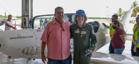 Aterrizó en PV Joven Piloto que le da la Vuelta al Mundo