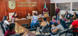 En audiencia ciudadana reciben con “Las Mañanitas” a la alcaldesa, Mirtha Villalvazo, en la presidencia municipal