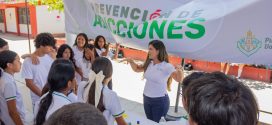 Realizan rally “Por una vida libre de adicciones” en la Secundaria Técnica 132